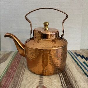 Hammered Copper Teapot